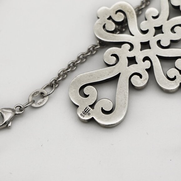 James Avery Sterling Silver Spanish Mission Cross Pendant - Picture 4 of 4